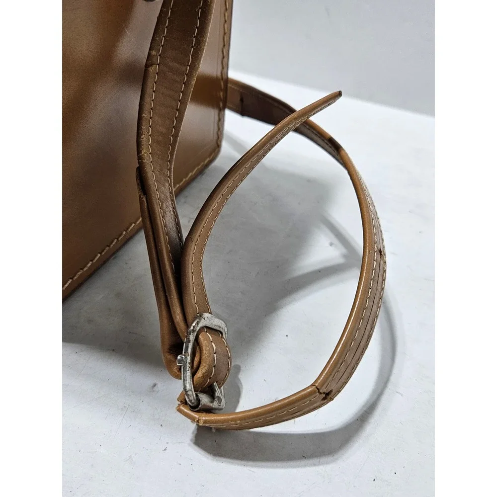 Vintage Hasselblad Leather Camera Case Brown Hard Shell Shoulder Bag